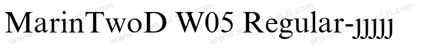 MarinTwoD W05 Regular字体转换